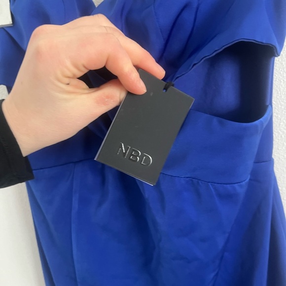 NWT NBD Sofia Gown Bright Cobalt Blue Evening Dress Reinforced Bodice Women, S - Picture 6 of 6